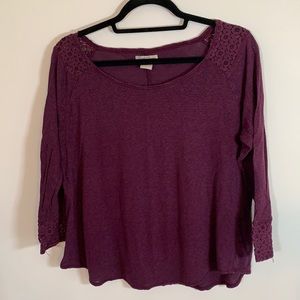 Lucky Brand Lace Detail Top